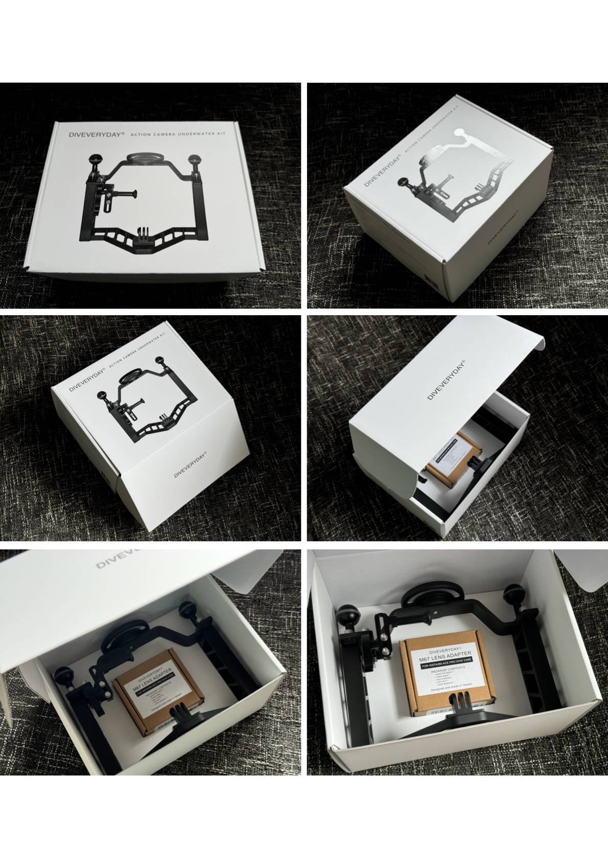 【Diving Equipment】 DIVEVERYDAY® Action Camera Underwater Kit (Excluding Lens Adapter)