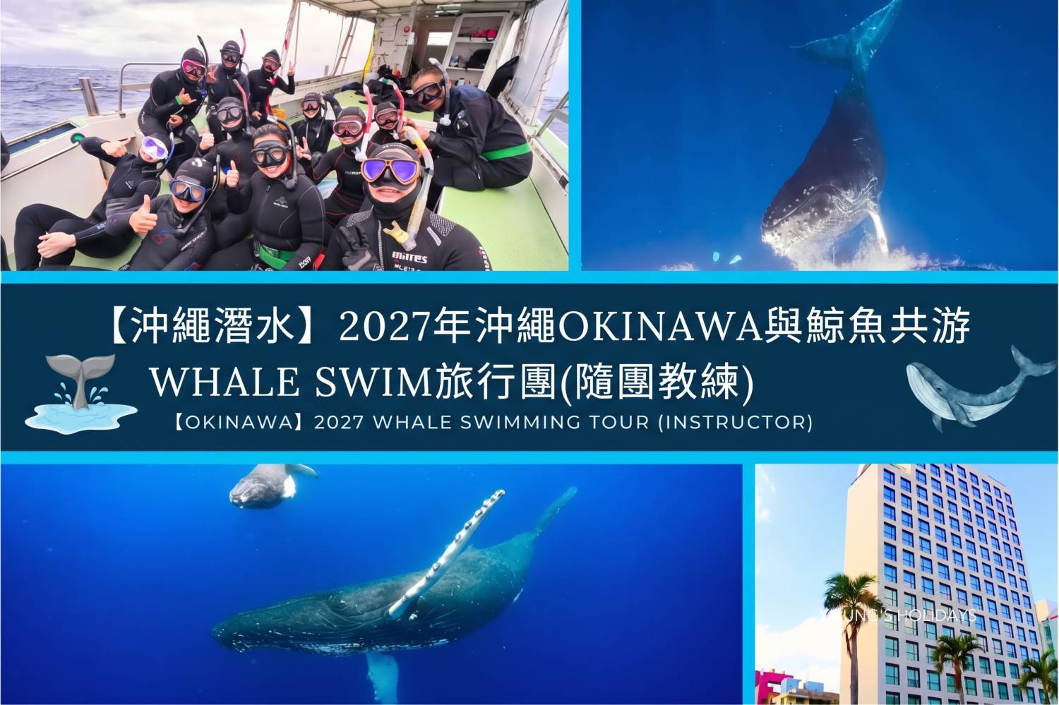 【Okinawa】2027 Whale Swimming Tour (with instructor )