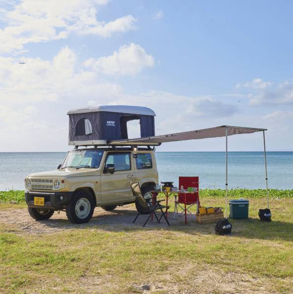 【Okinawa】Japan Rental 4 People Compact Caravan 24hrs RV Road Trip Experience (AW-Jimny)