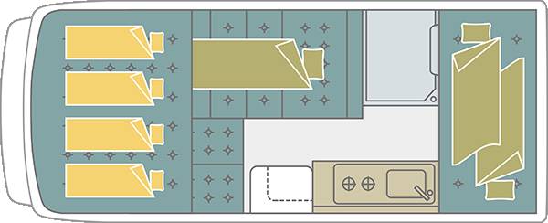 【Tokyo Narita】5-Person Japanese Campervan 24-Hour Rental Experience (V-Corde Bunks S)