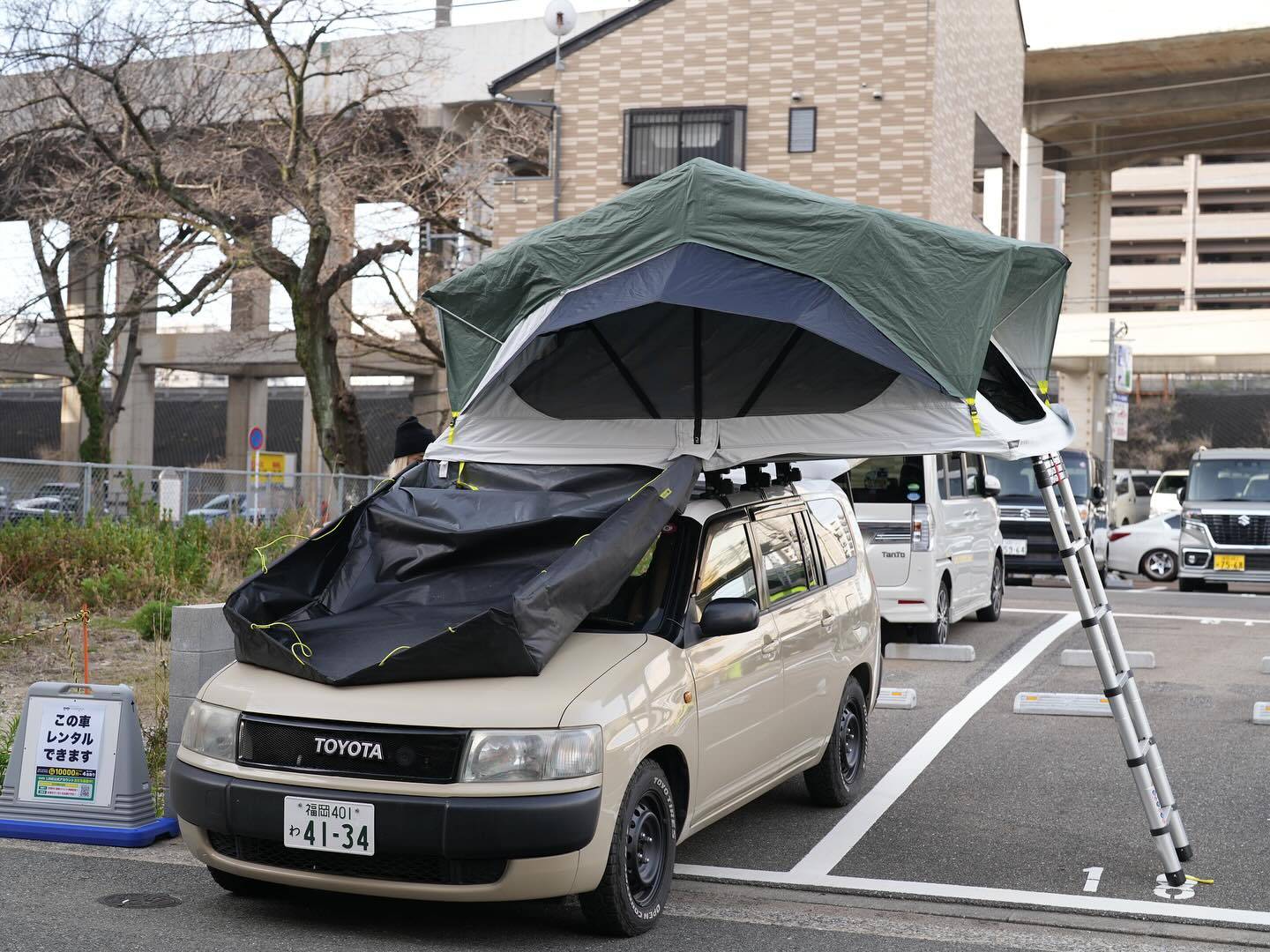 【Fukuoka】Japan Rental 5 People Compact Caravan RV Road Trip Experience (OS-Toyota PROBOX)