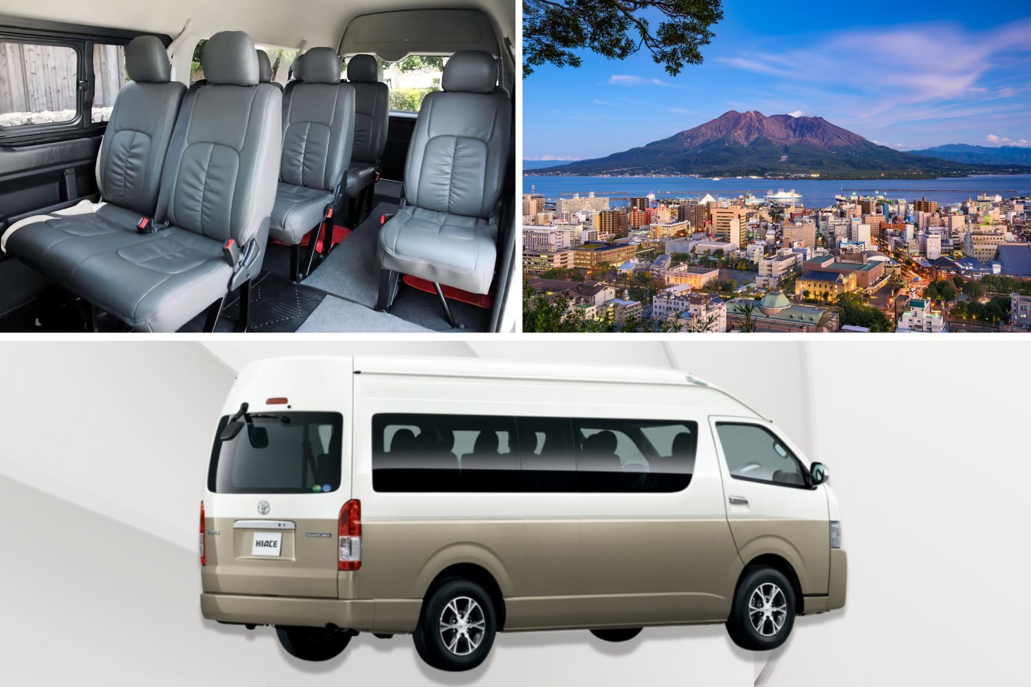 【Airport Transfer】One-way transfer service from Kagoshima Airport to downtown Kagoshima (7/10 passenger vehicle)