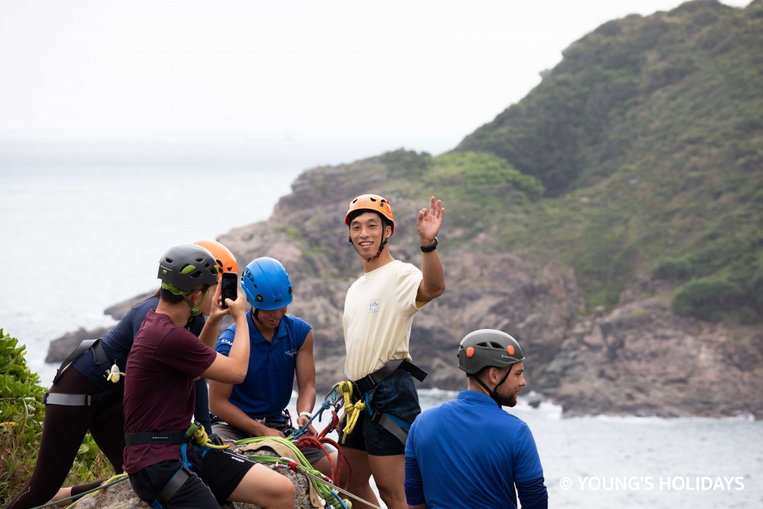 【東龍島】高空刺激! 空中飛索＋沿繩下降＋攀石活動