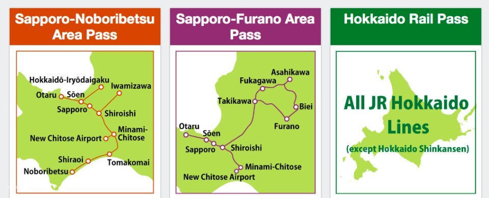 【日本JR Pass】北海道/登別/富良野地區鐵路周遊券 /  | 電子票 (4/5/7/10日)