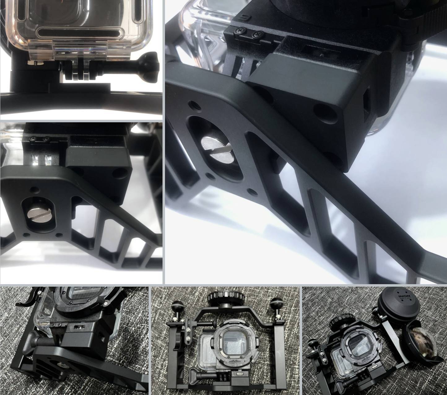 【Diving Equipment】 DIVEVERYDAY® Lens Adapter Dedicated Connection Base / Trigger Rod (28 / 33mm) / M67 Pink Filter