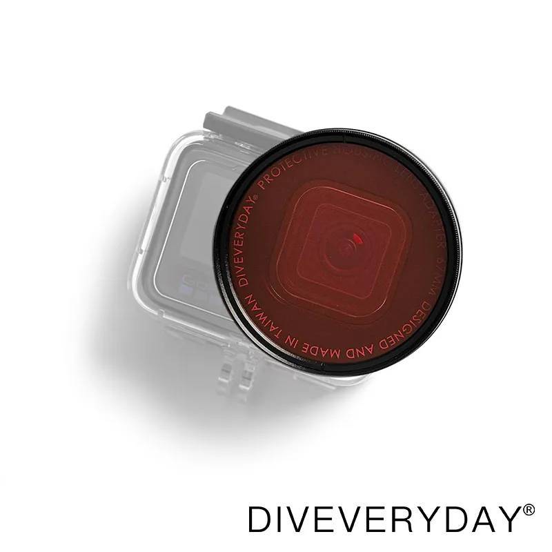 【Diving Equipment】 DIVEVERYDAY® Lens Adapter Dedicated Connection Base / Trigger Rod (28 / 33mm) / M67 Pink Filter