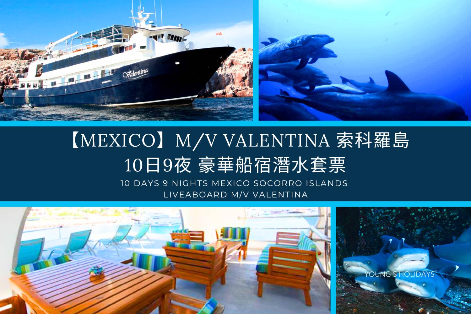 【Mexico】M/V Valentina 索科羅島 10日9夜 豪華船宿潛水套票