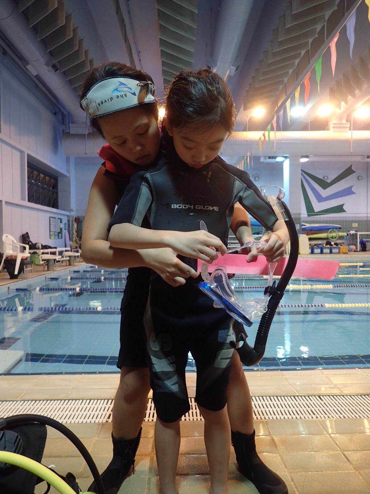 【親子泳池同樂】兒童潛水體驗  PADI 泡泡小勇士