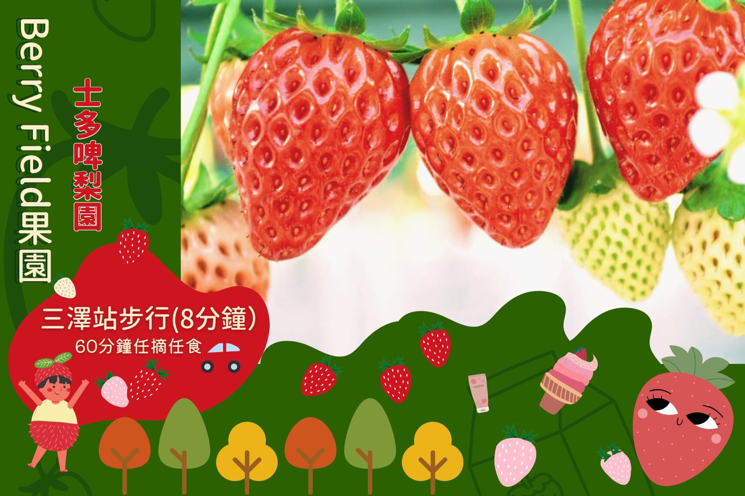【田園草莓之味】福岡Berry Field草莓60分鐘任食體驗