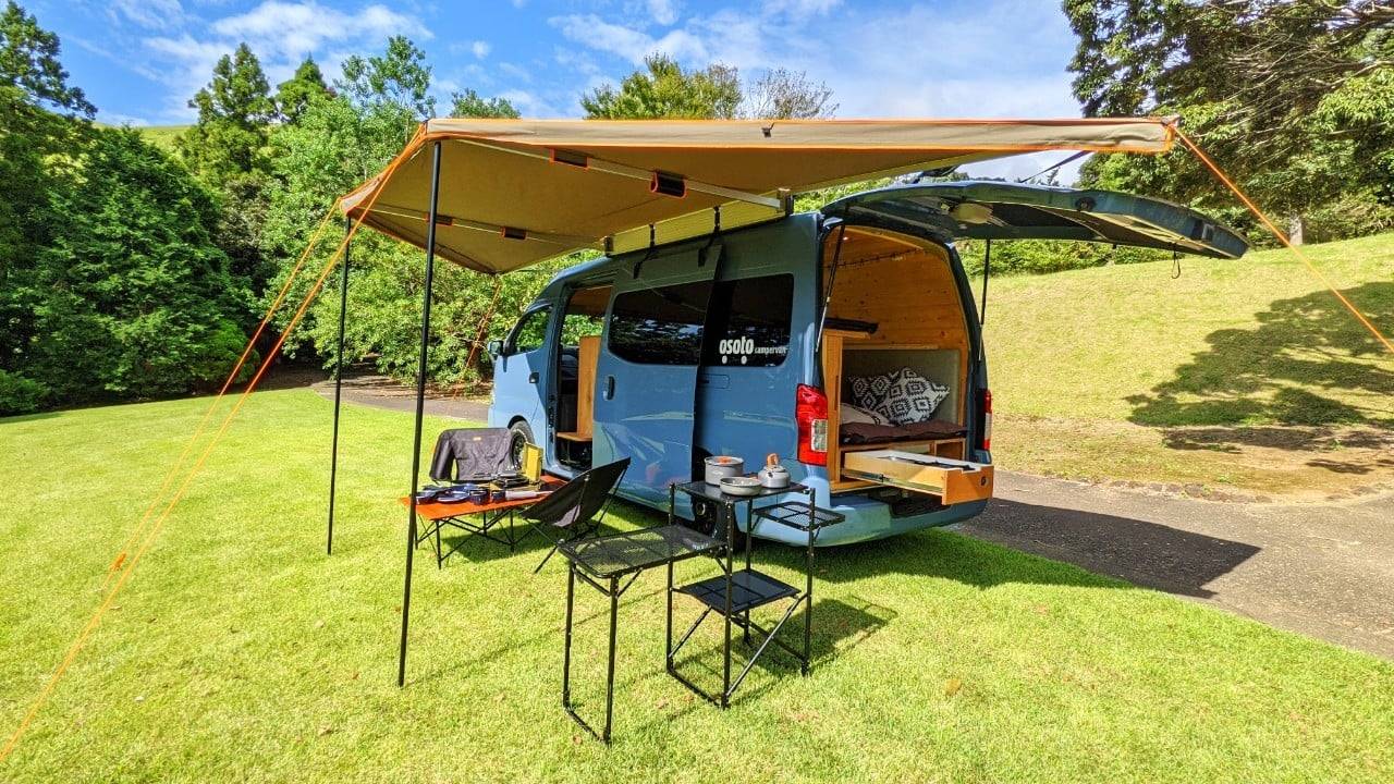 【Nagoya Airport】Japan Rental 3 People Compact Caravan RV Road Trip Experience (OS-Mazda Bongo Brawny)