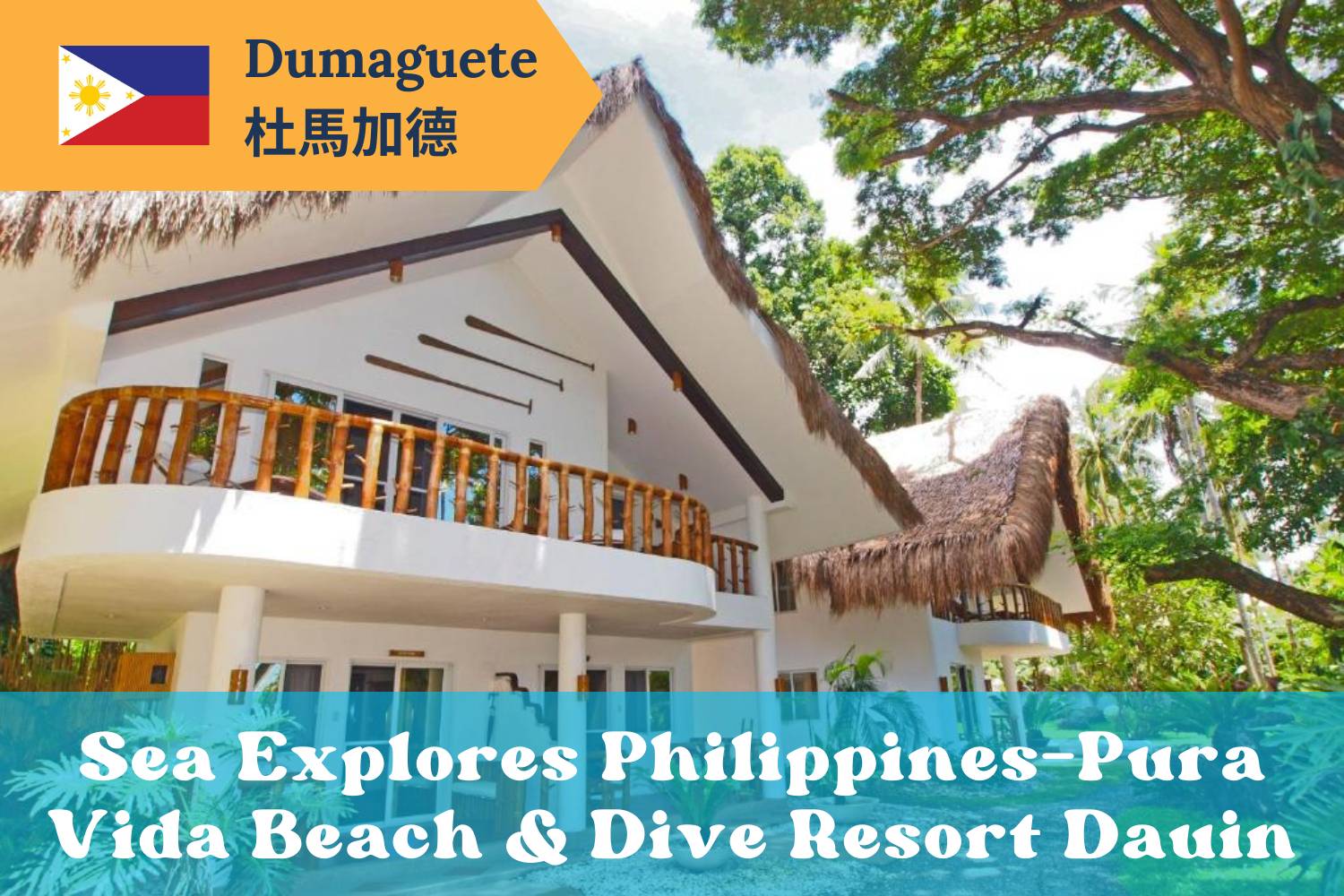 【Dumaguete】Pura Vida Beach & Dive Resort Philippines Diving package