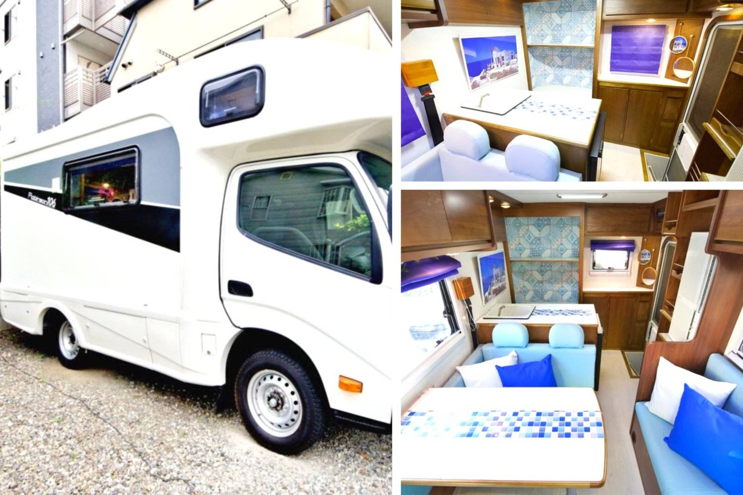 【Tokyo】Japan 6ppl RV Caravan 24 hours Rental Experience (JTM-Santorini)