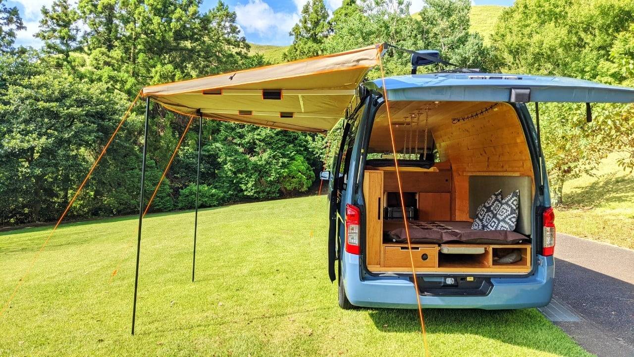 【Nagoya Airport】Japan Rental 3 People Compact Caravan RV Road Trip Experience (OS-Mazda Bongo Brawny)