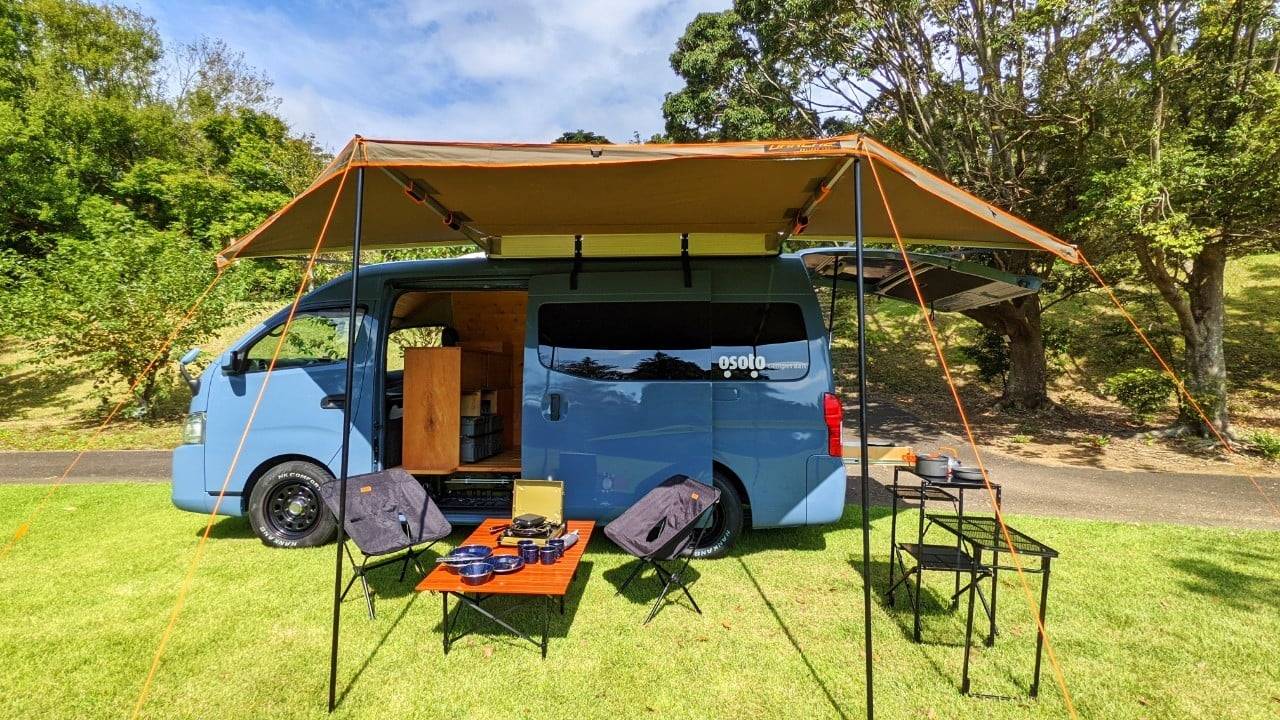 【Nagoya Airport】Japan Rental 3 People Compact Caravan RV Road Trip Experience (OS-Mazda Bongo Brawny)