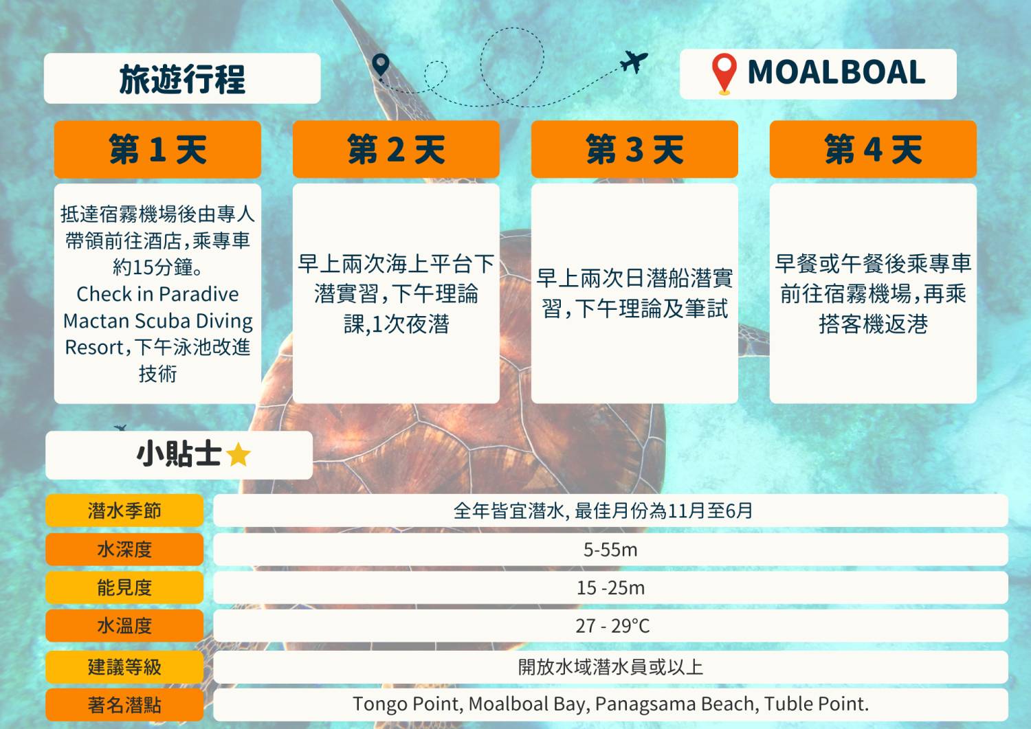 【Philippines】Cebu Advanced Open Water Diver Course (AOW) - accompanied by Hong Kong instructors