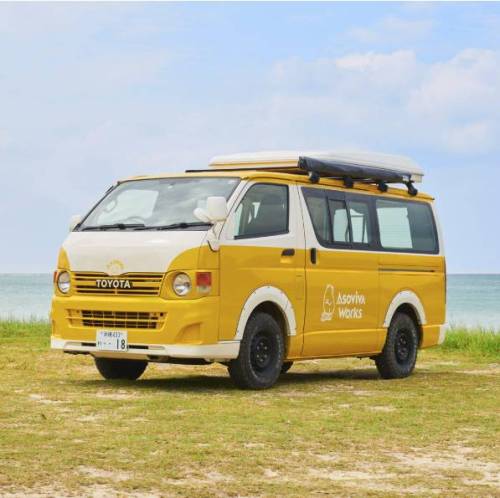 Okinawa】Japan Rental 6 People Compact Caravan 24hrs RV Road Trip